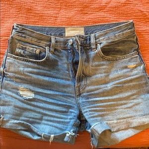 Everlane Distressed Denim Shorts